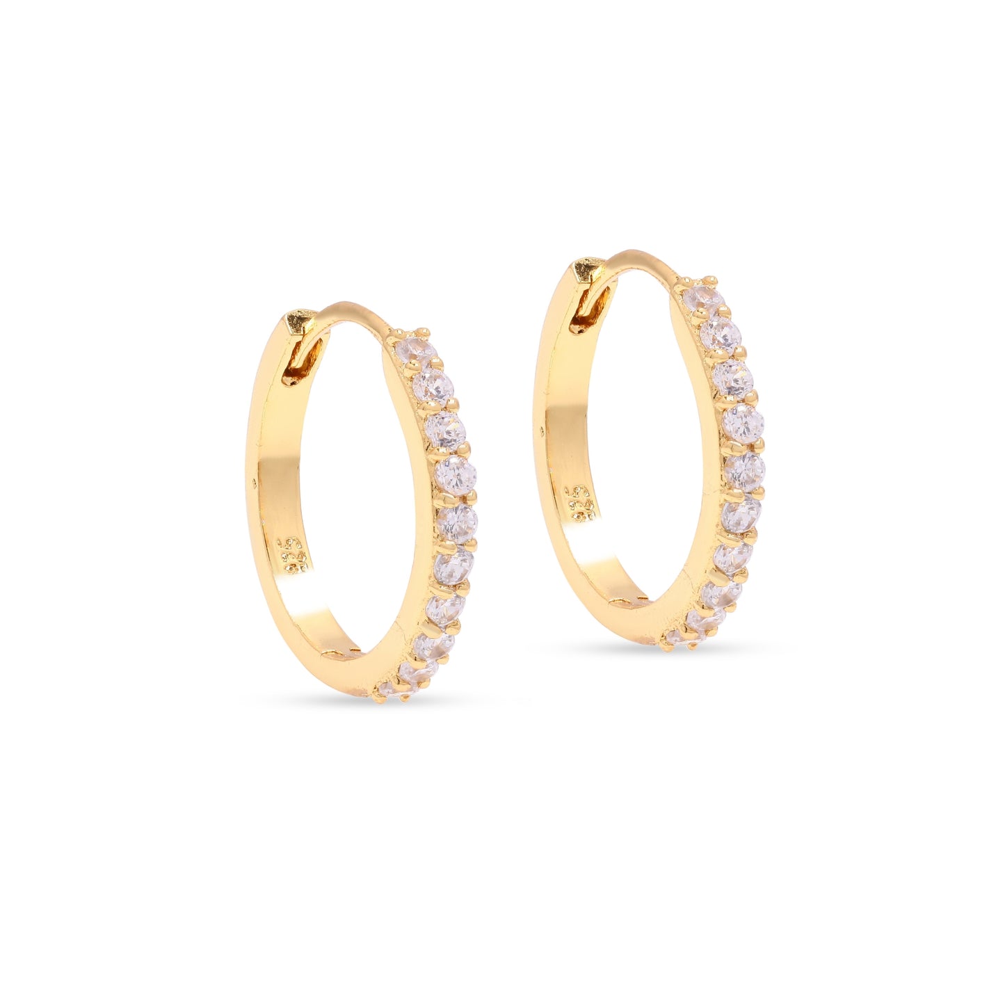 Pavé Diamond Large Hoops