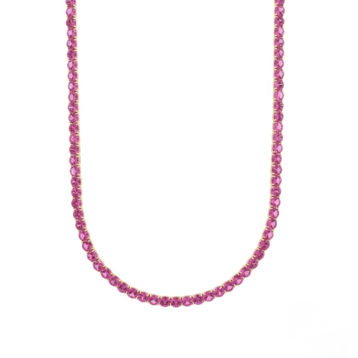 Pink Topaz 5mm Tennis Chain