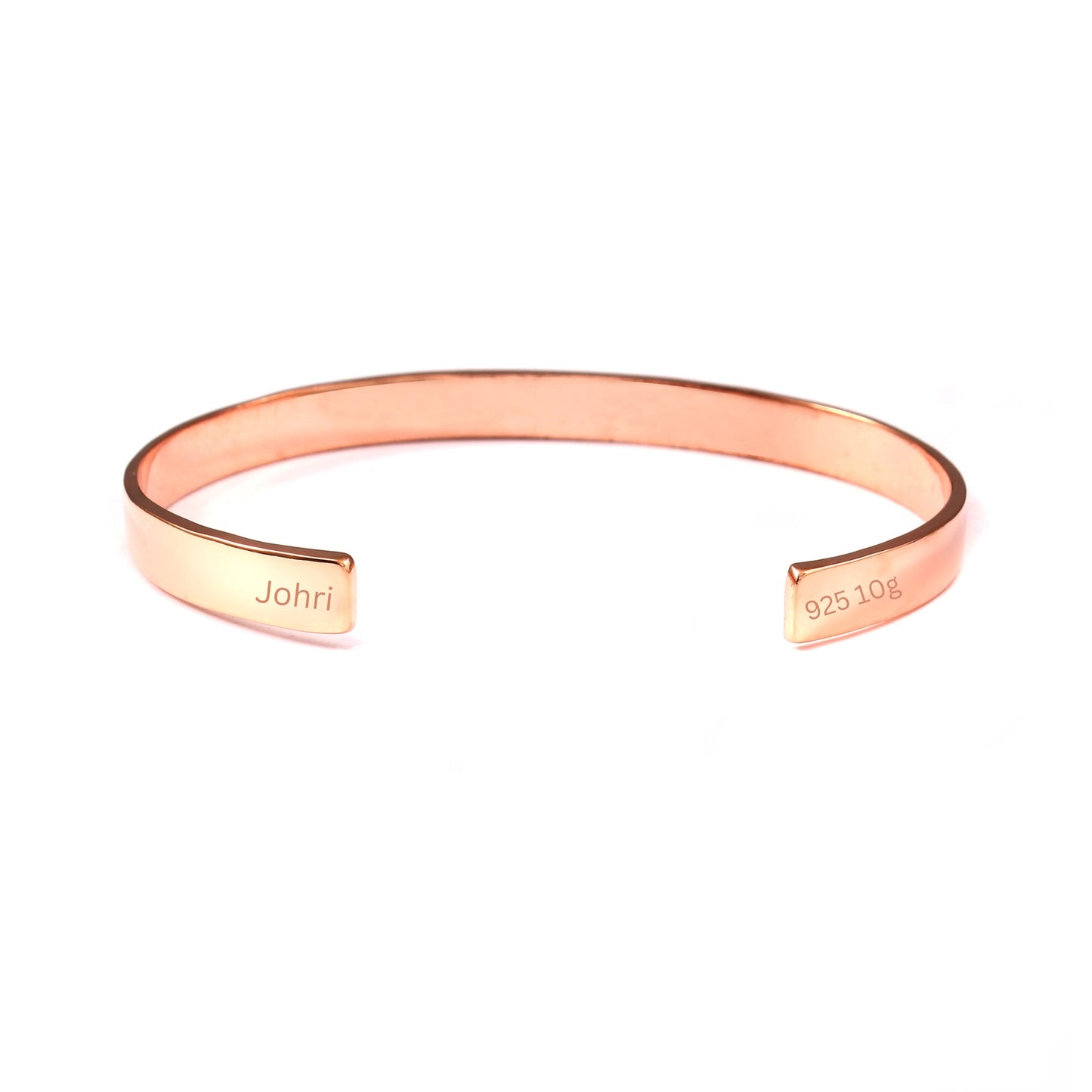 6mm Cuff Bracelet Rose Gold