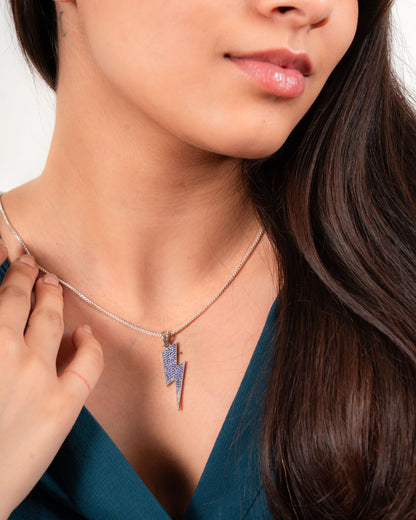 Tanzanite Thunderbolt Pendant