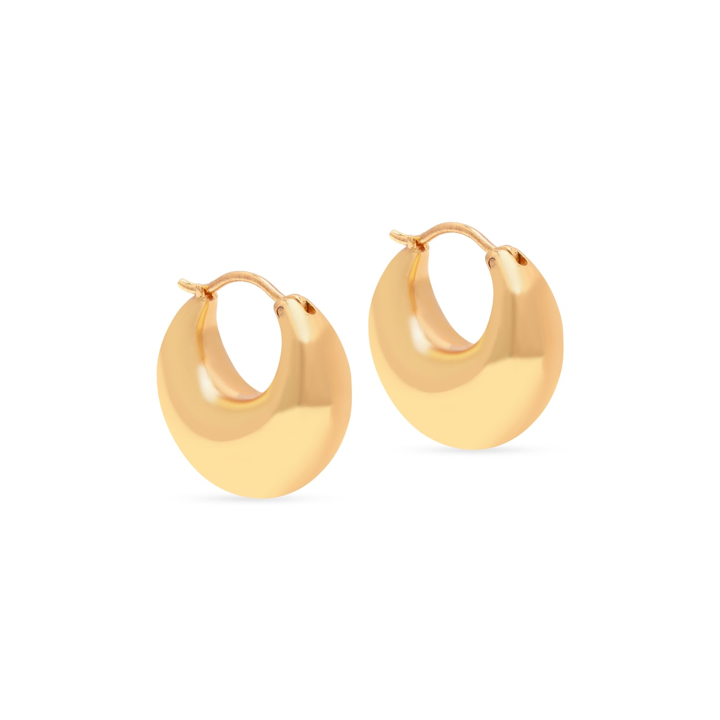 Sculptural Hoops Gold Vermeil