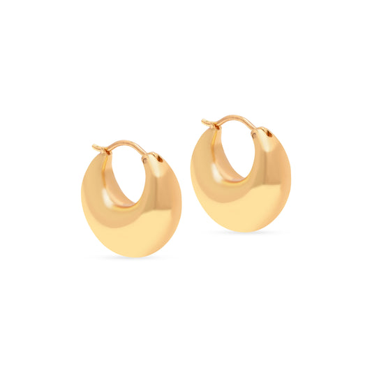 Sculptural Hoops Gold Vermeil