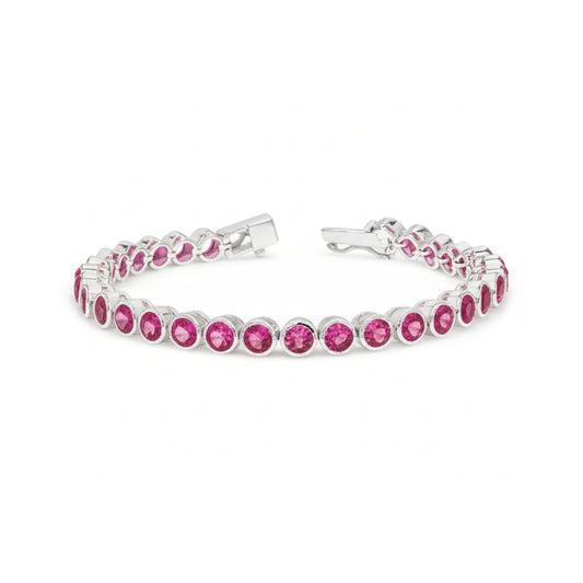Ponk Topaz Bezel Set Tennis Bracelet