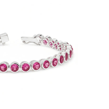 Ponk Topaz Bezel Set Tennis Bracelet