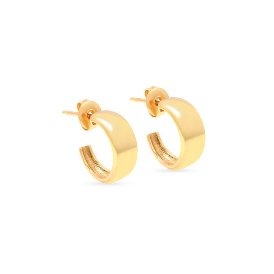 Dôme Hoops Gold Vermeil