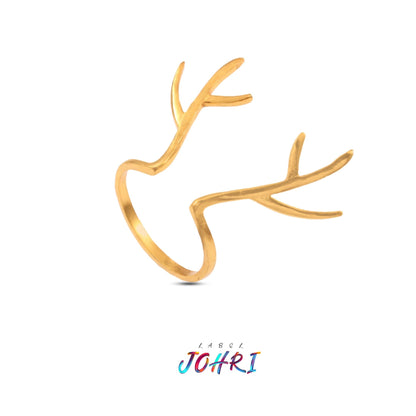 Reindeer Minimal Ring Gold