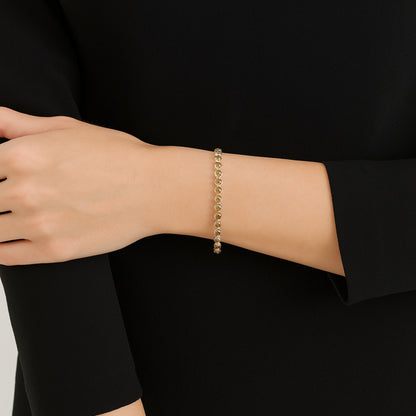 Citrine Bezel Set Tennis Bracelet
