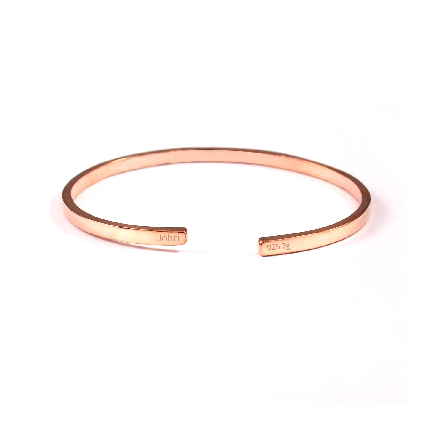 3mm Cuff Bracelet Rose Gold