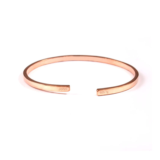 3mm Cuff Bracelet Rose Gold