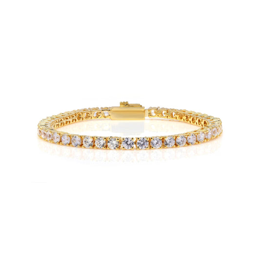 Tennis Bracelet 4mm Gold