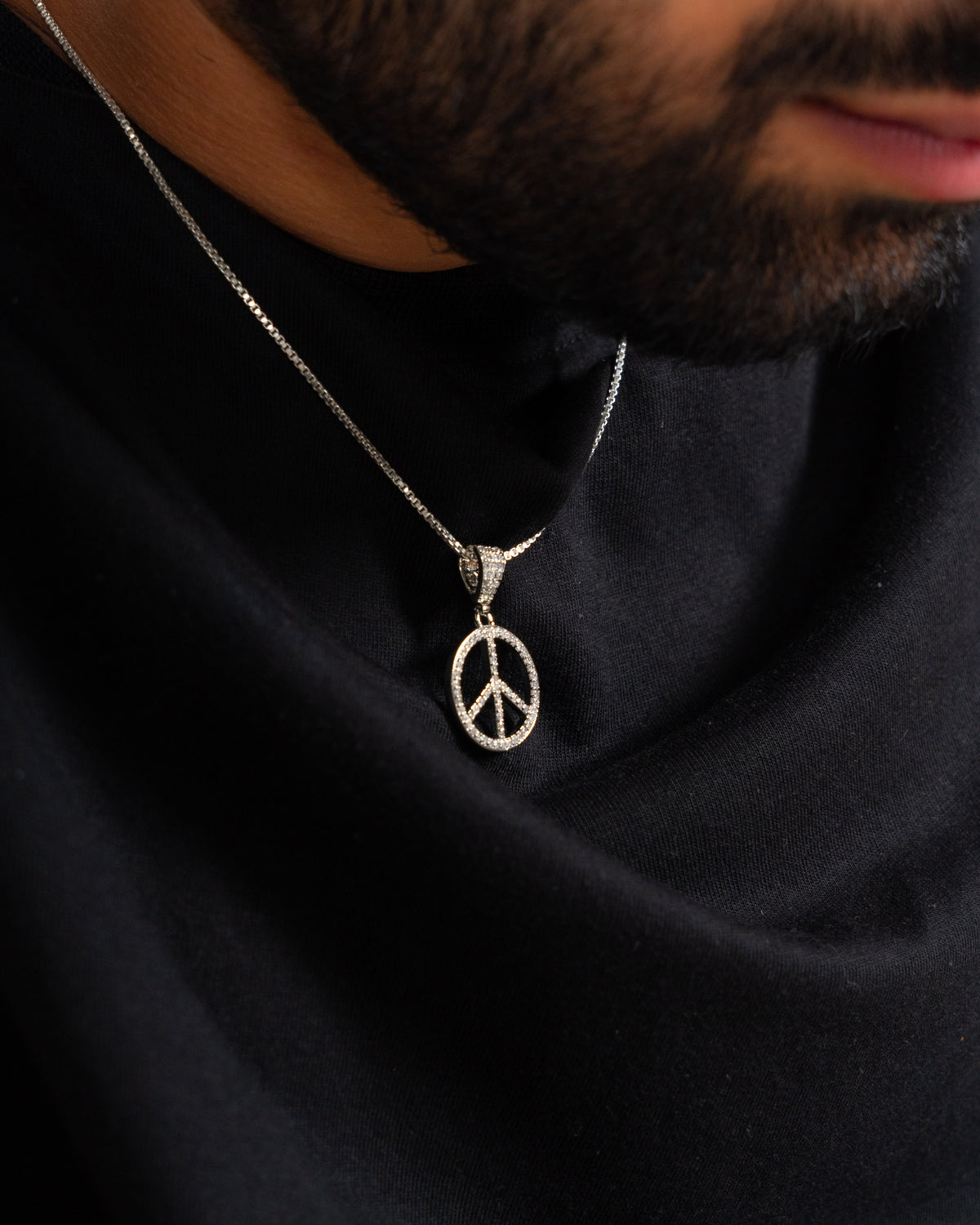 Iced out Peace Pendant
