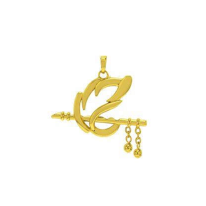 Krishna Flute and Peacock Pendant