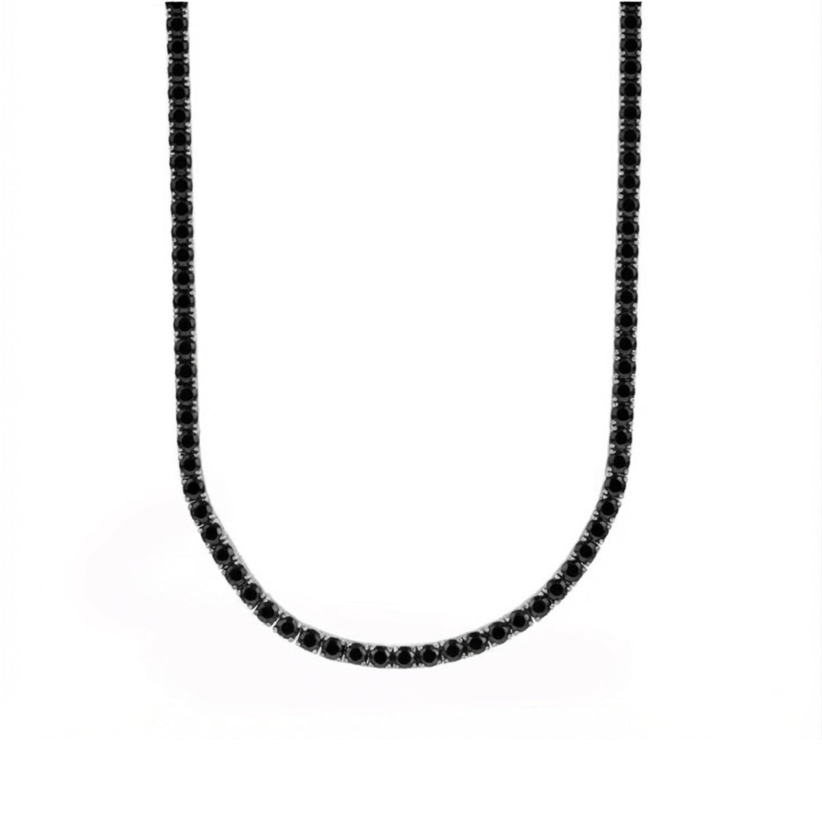 Black CZ 5mm Tennis Chain
