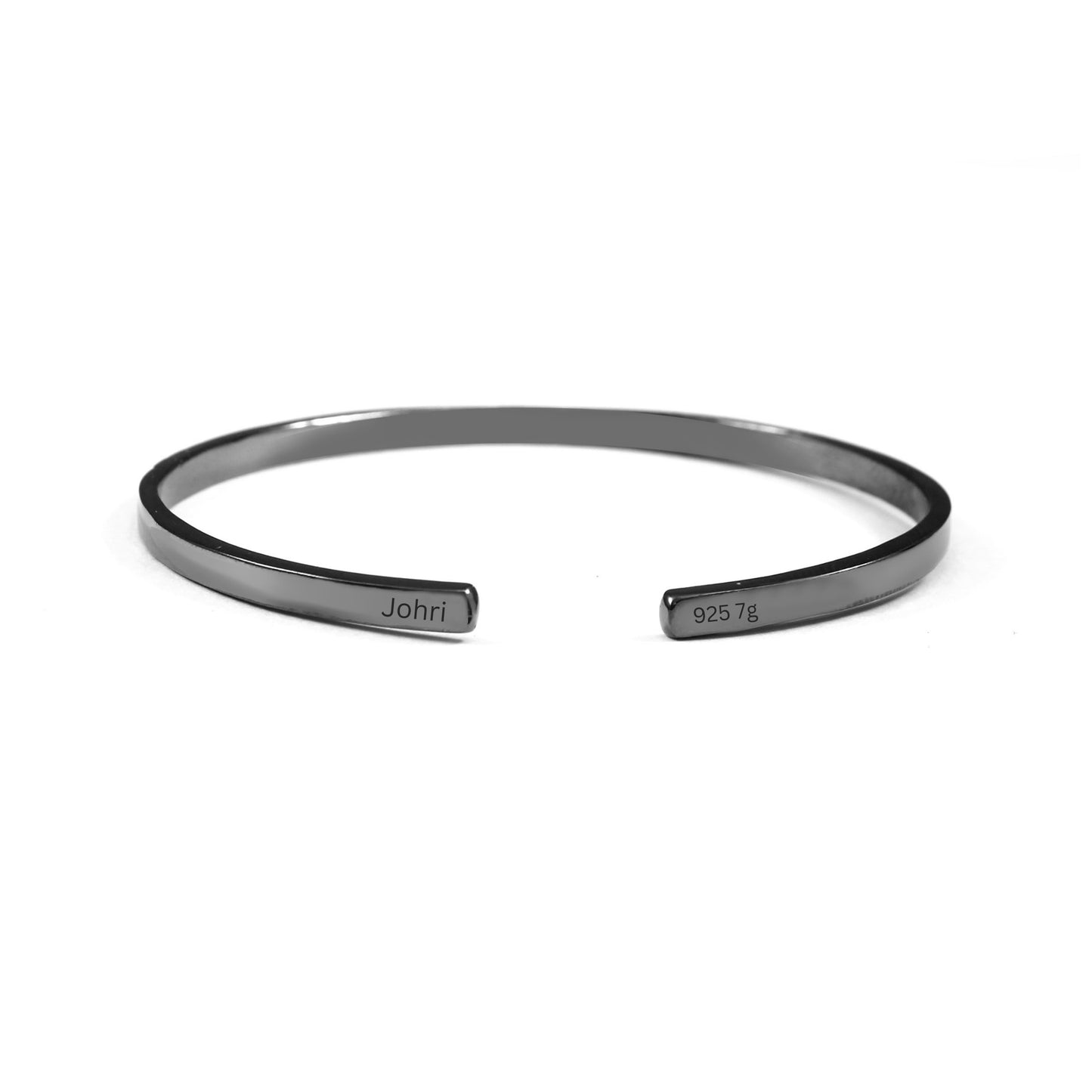 3mm Cuff Bracelet Black