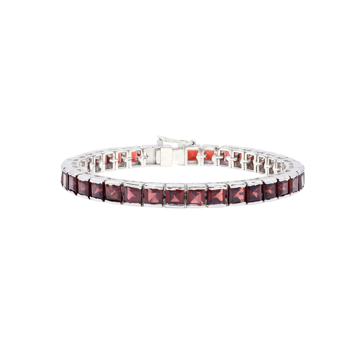 Garnet Princess Tennis Bracelet