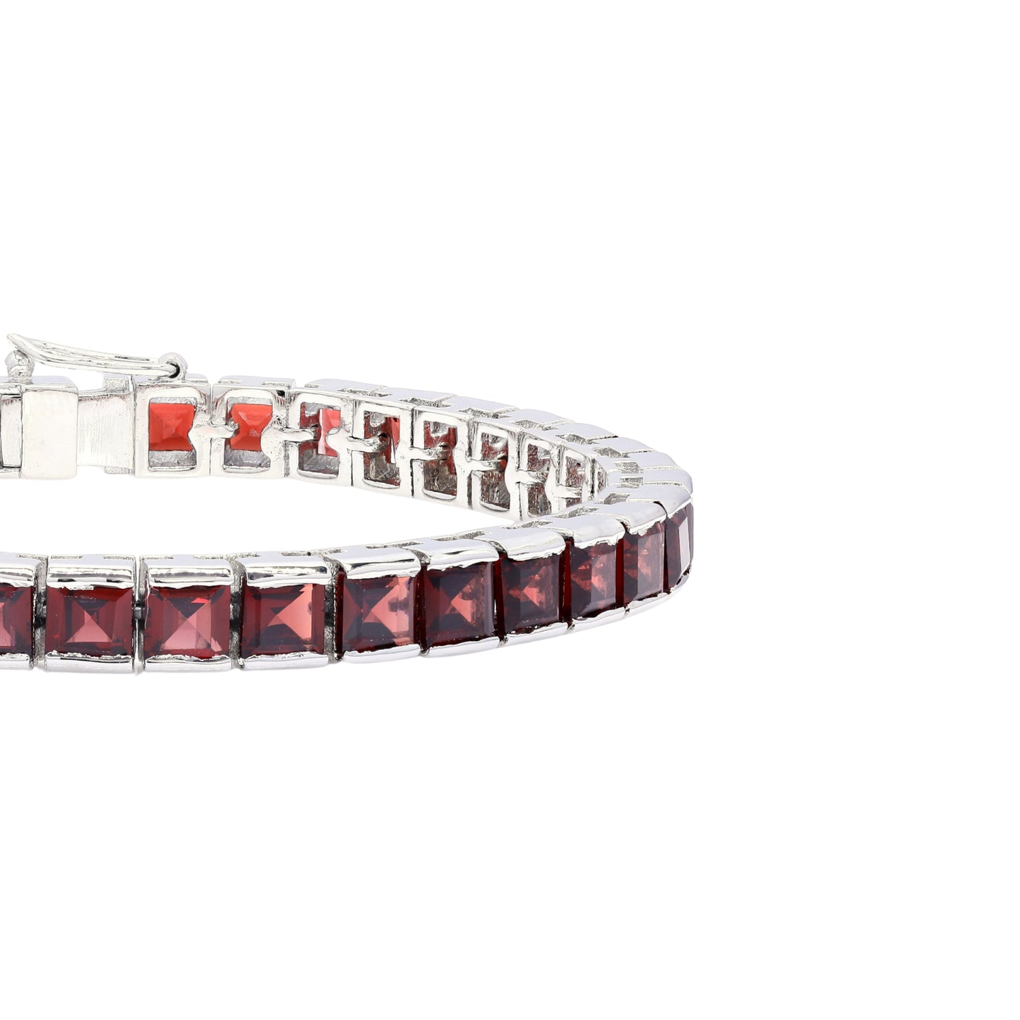 Garnet Princess Tennis Bracelet