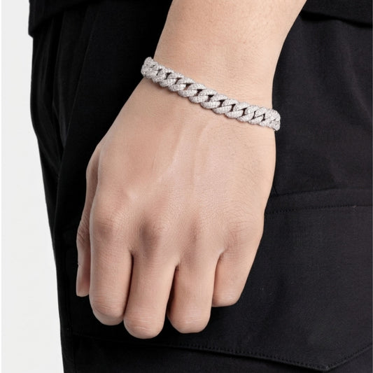 Classic Iced Out Cuban Bracelet 8.5mm