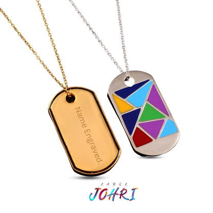 Kaleidoscopic Dog Tag