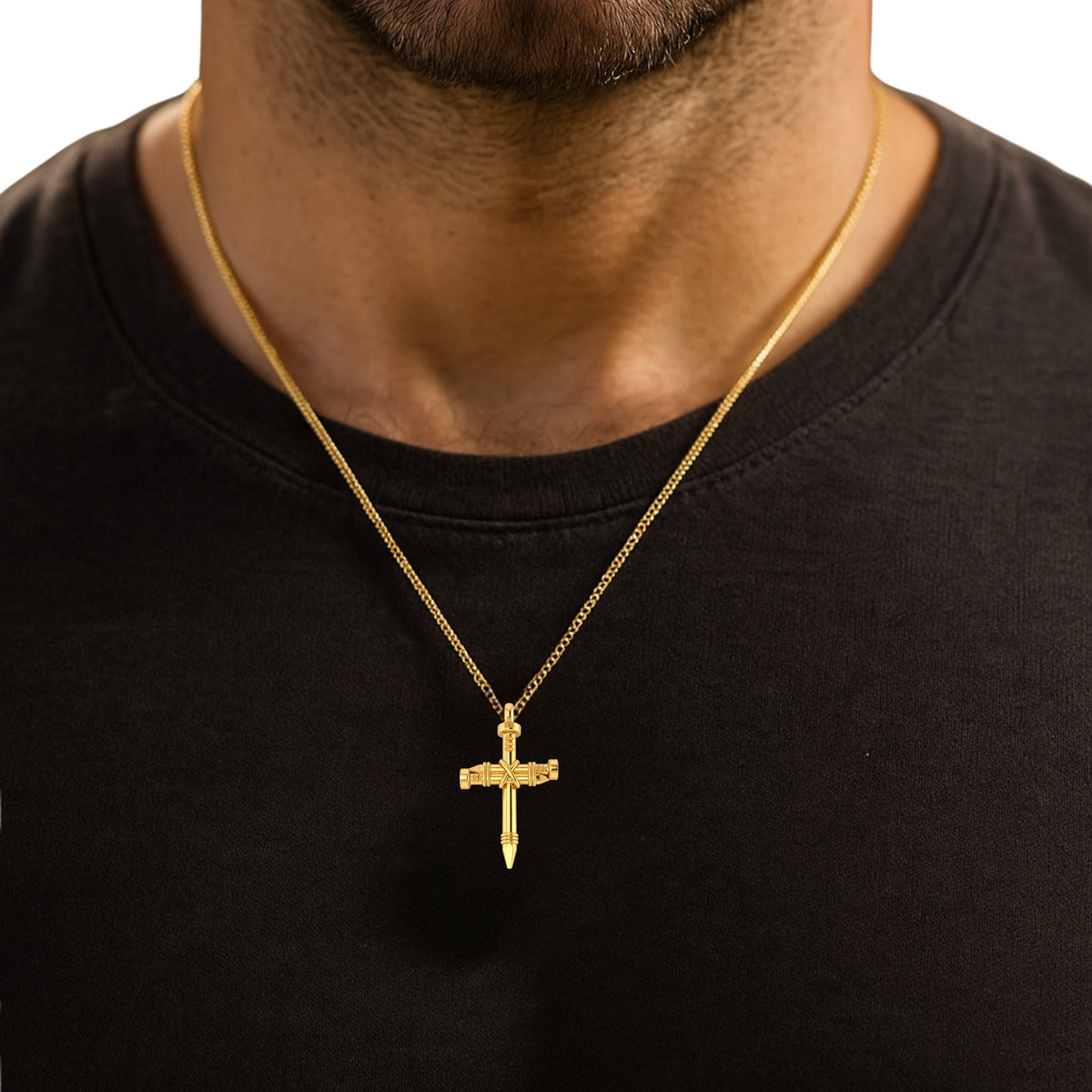 Nail Cross Pendant