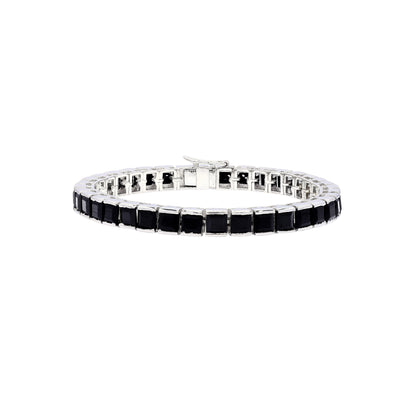 Black Onyx Princess Tennis Bracelet