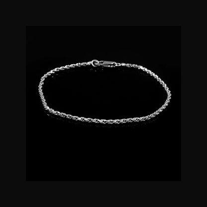 Rope Chain Bracelet Black