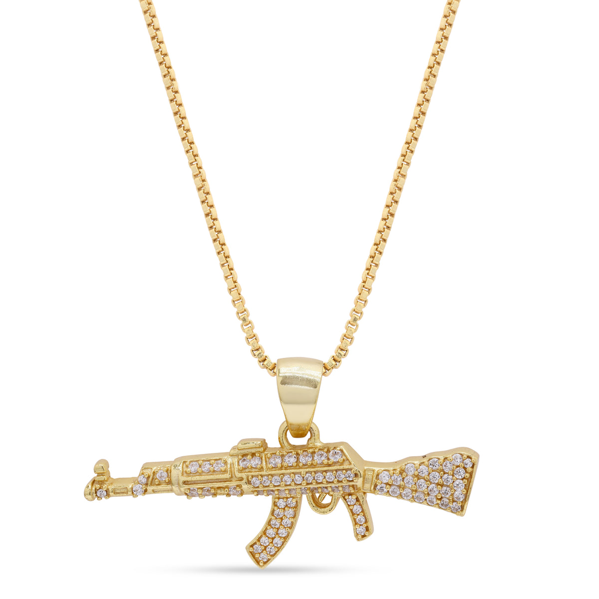 Ak47 Iced Out Pendant