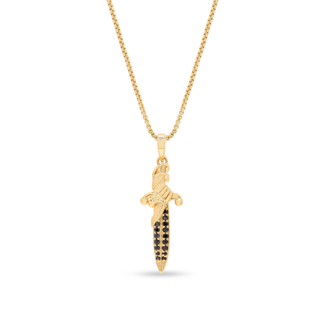Dagger Amulet Black