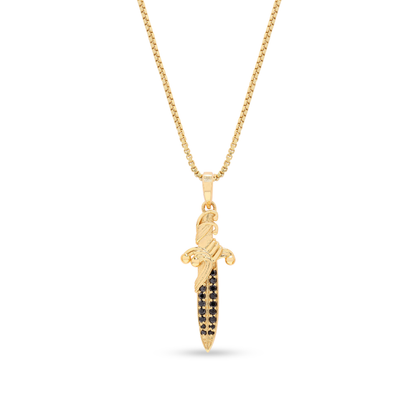 Dagger Amulet Black