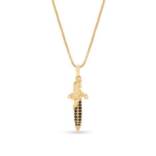 Dagger Amulet Black
