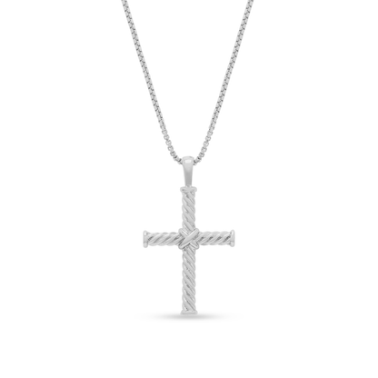 Classic Cross Pendant Two Tone