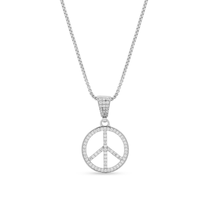 Iced out Peace Pendant