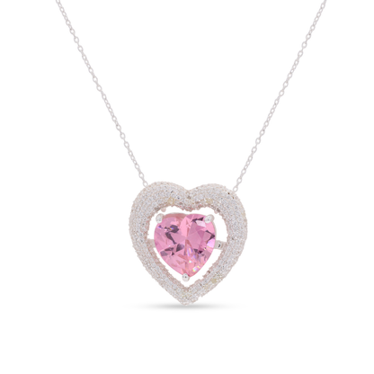 Iced Out Heart Pendant