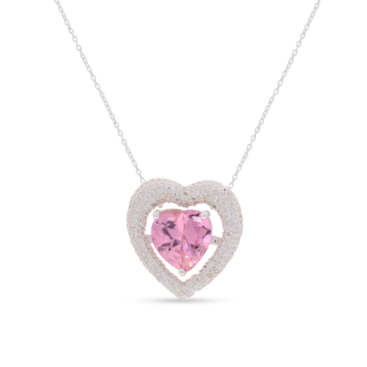 Iced Out Heart Pendant