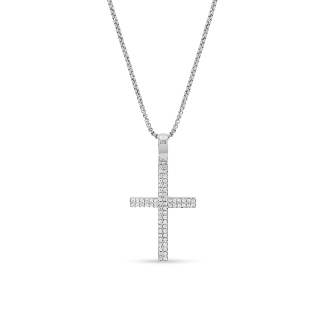 Iced Out Cross Pendant