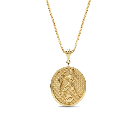 Aquarius Zodiac Pendant