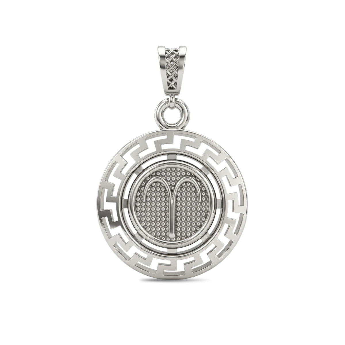 Aries Zodiac Medallion Pendant