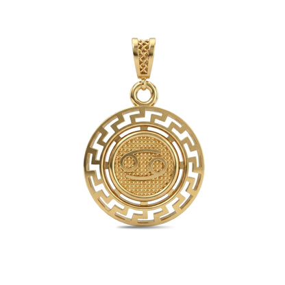 Cancer Zodiac Medallion Pendant