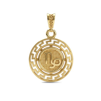 Capricorn Zodiac Medallion Pendant