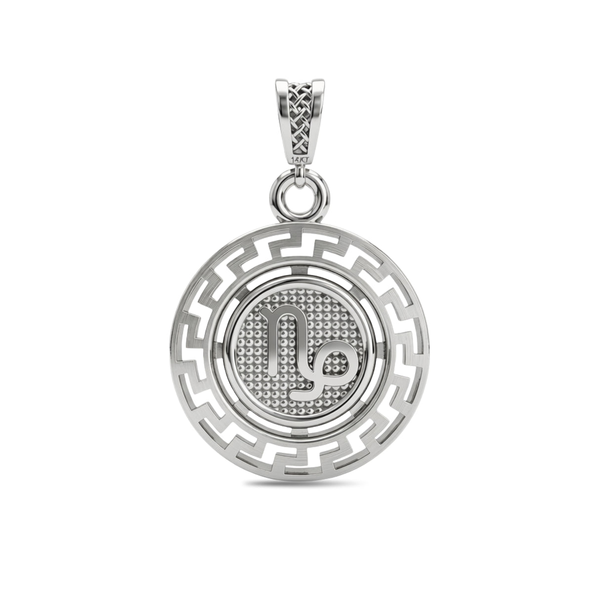 Capricorn Zodiac Medallion Pendant
