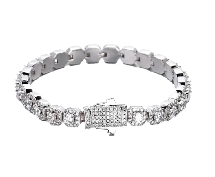 Cluster Tennis Bracelet