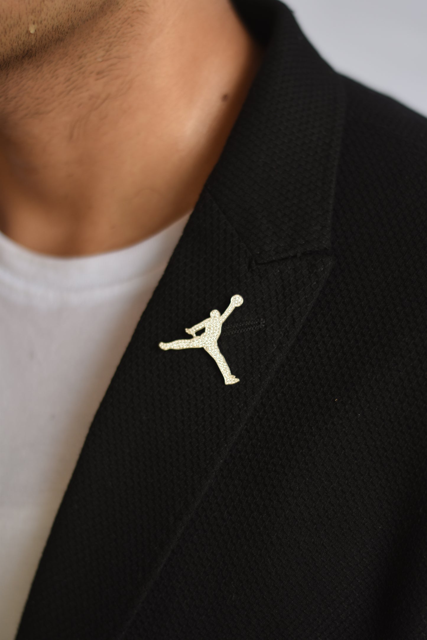 Frosty Jumpman Lapel Pin