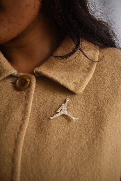 Frosty Jumpman Lapel Pin