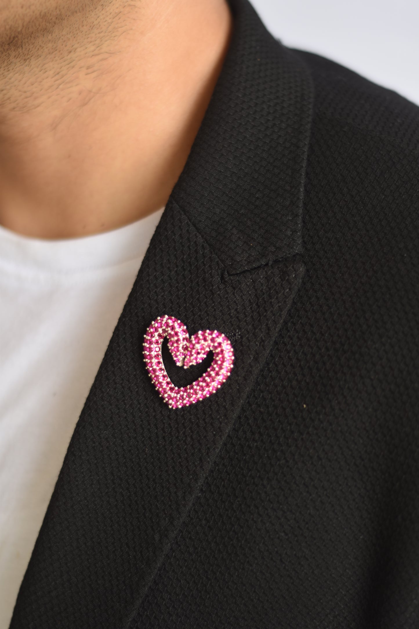 Adoring Heart Lapel Pin