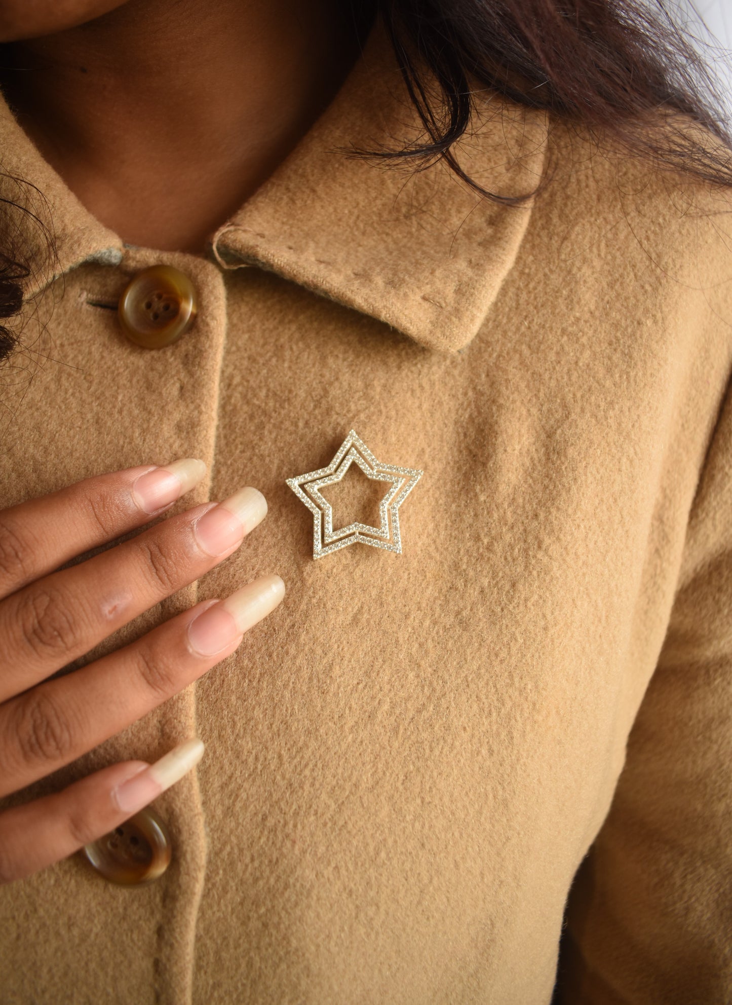 Frosty Star Brooch