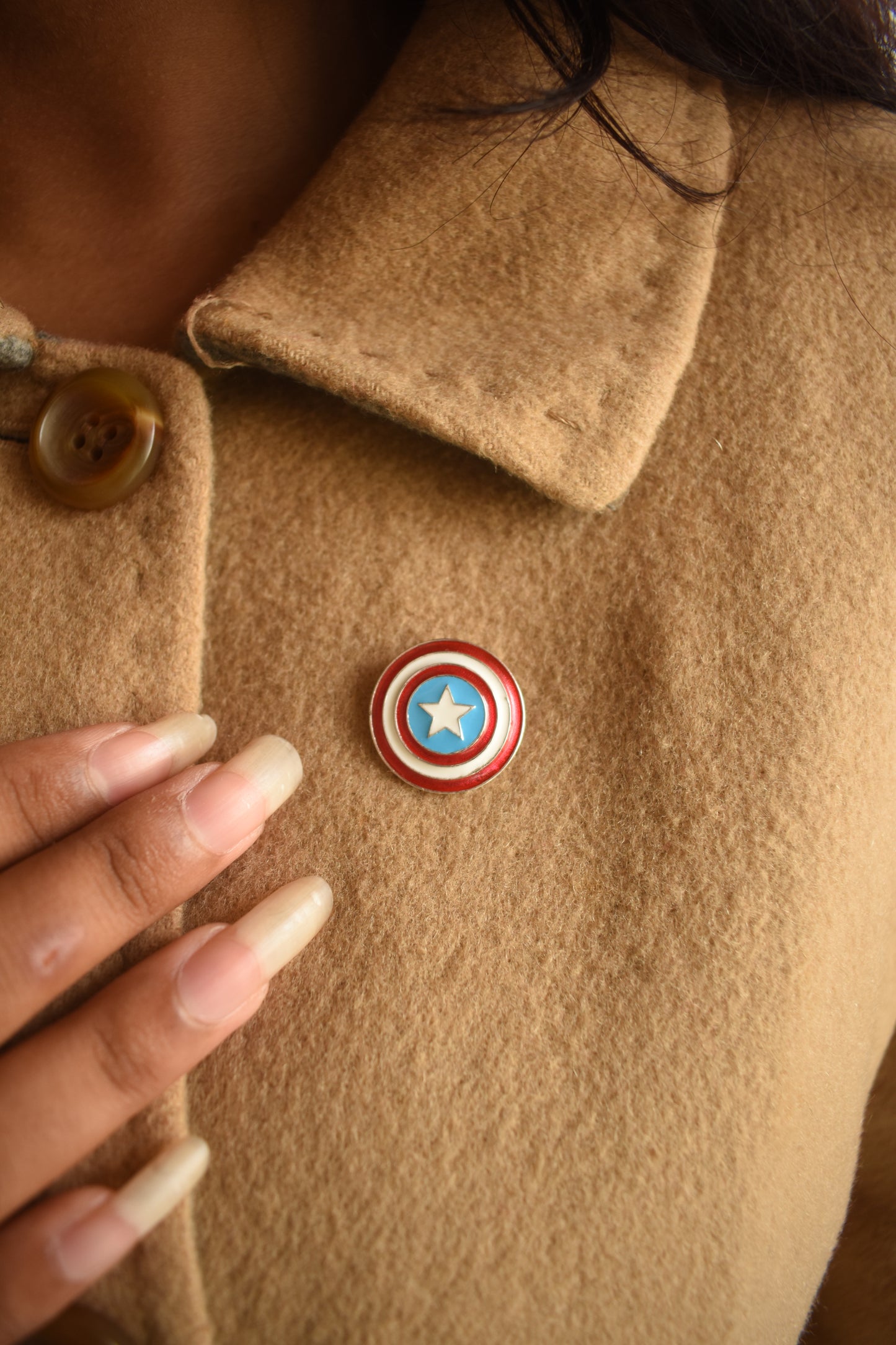 Captain America Brooch