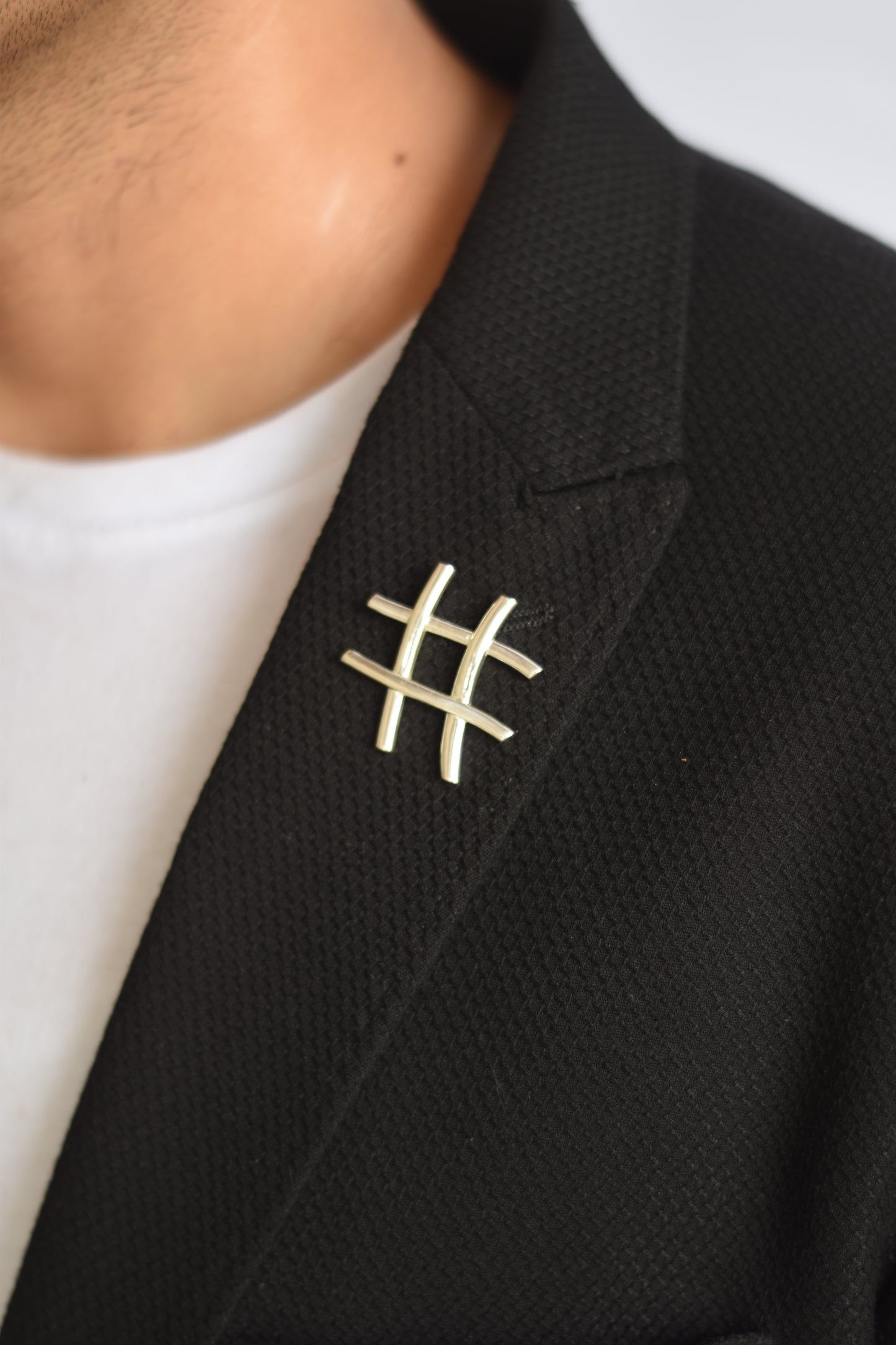 Hashtag Brooch