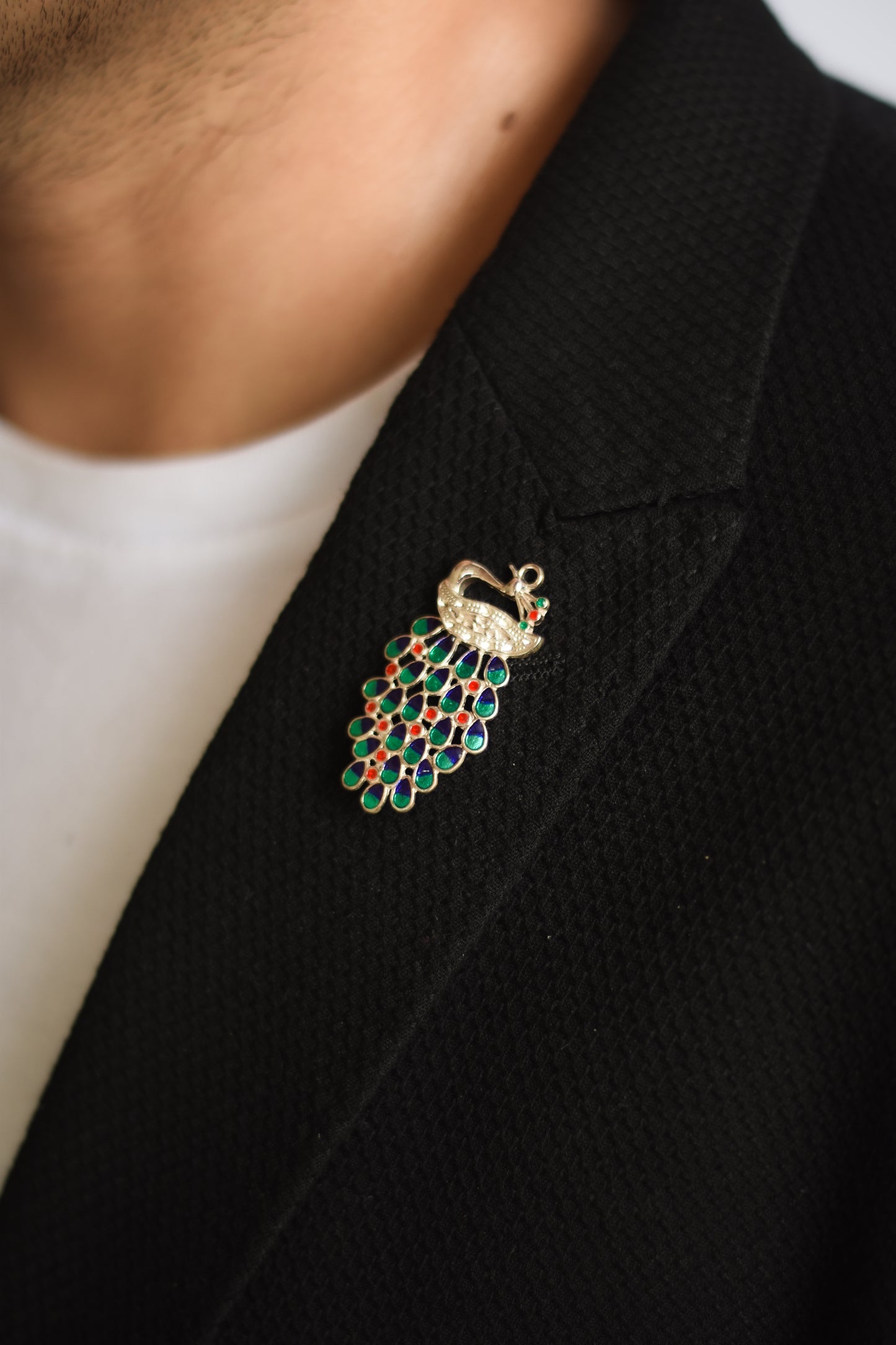 Peacock Brooch