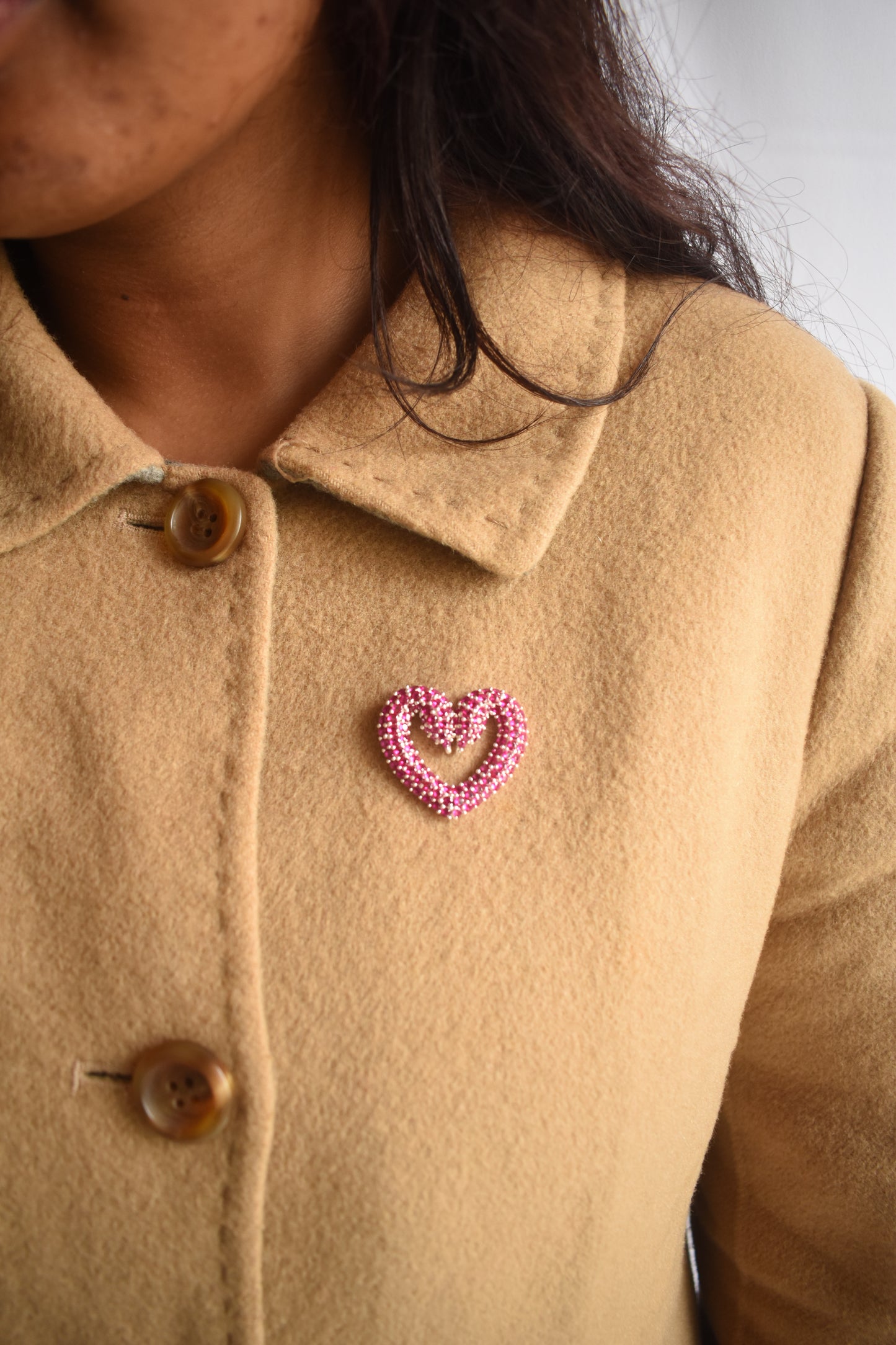 Adoring Heart Lapel Pin