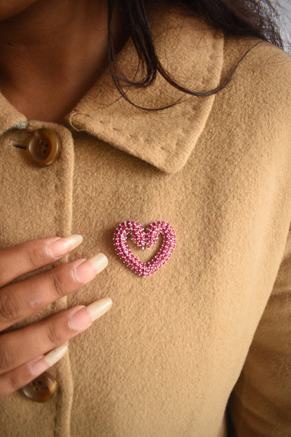 Adoring Heart Lapel Pin