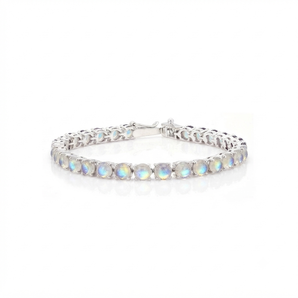 Moon Stone Tennis Bracelet 5mm